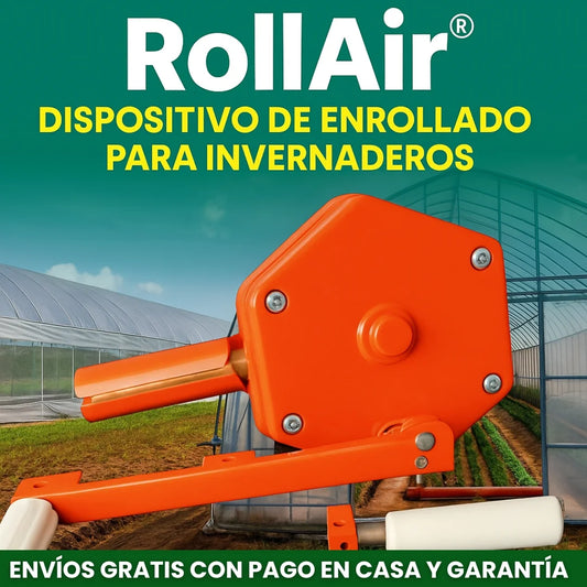 ROLLAIR® DISPOSITIVO DE ENROLLADO PARA PELICULAS Y PLASTICOS DE INVERNADEROS
