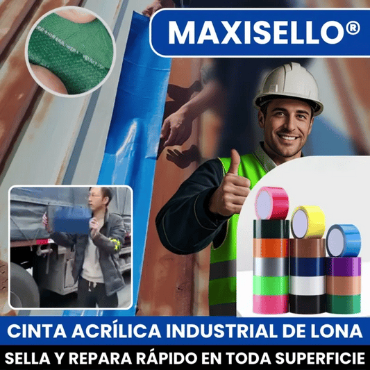 MAXISELLO®  CINTA INDUSTRIAL DE LONA PARA TERMOFUSIÓN, SELLA Y REPARA SUPERFICIES