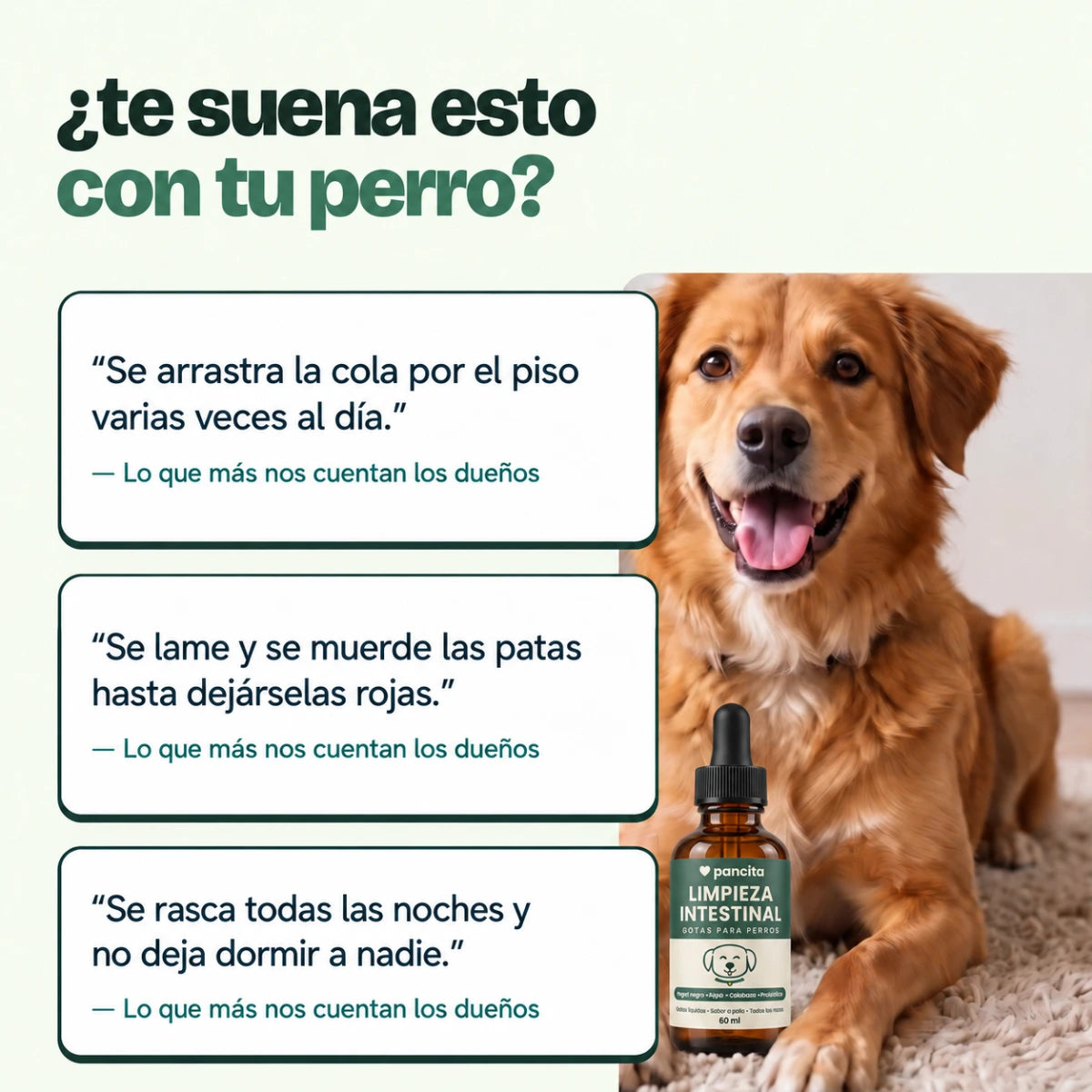 Gotas Pancita de limpieza intestinal para perros – imagen 3
