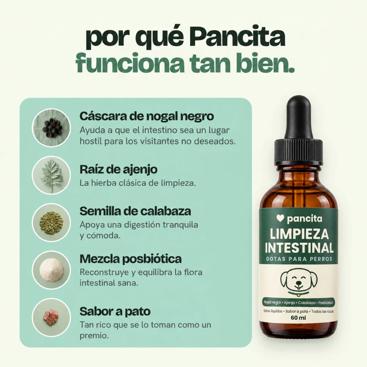 Gotas Pancita de limpieza intestinal para perros – imagen 4
