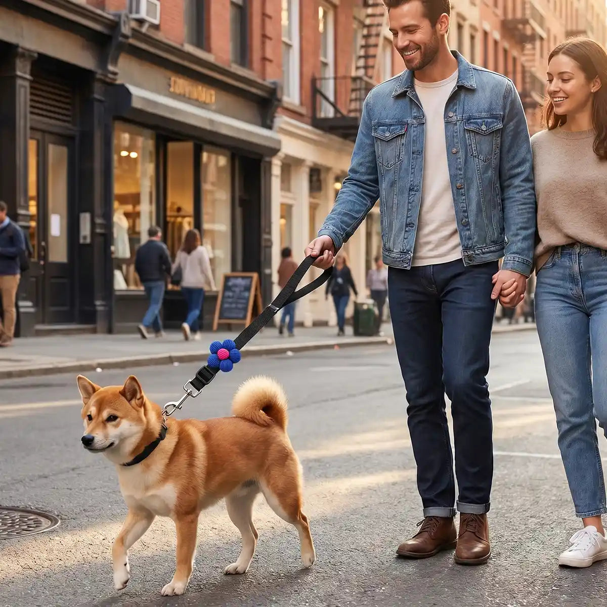 PawGo® Cinturón de seguridad y correa ajustables 2 en 1 para perros