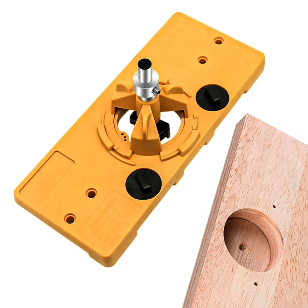 DRILLPRO® Plantilla de bisagra estilo copa oculta de 35MM para localizador de agujeros