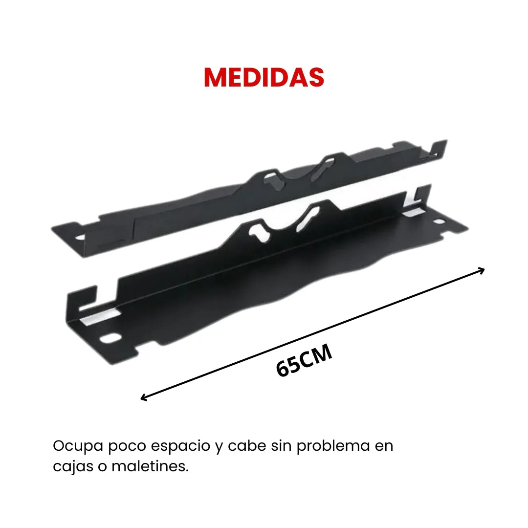 Kit por 2 BARRAS ALINEADORAS DE LLANTAS, TOE Y DIRECCION EN ACERO INOXIDABLE PARA AUTOS, SUV´S, CAMIONES