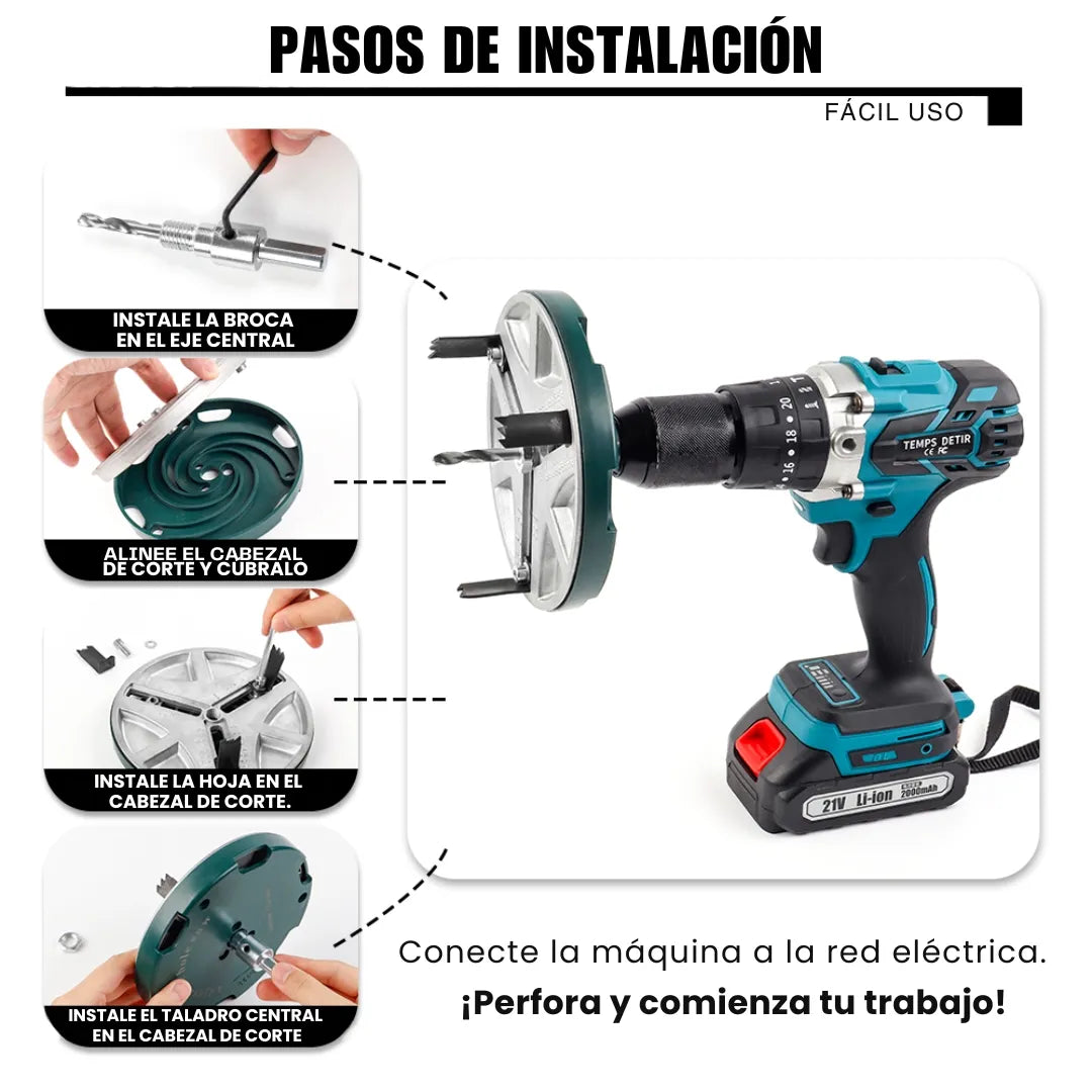 BROCAFLEX® ADAPTADOR GRADUABLE DE SIERRA PARA CORTE CIRUCLAR