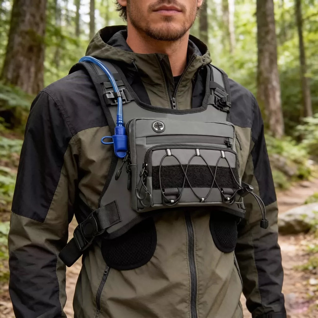 HydraRun® Chaleco de hidratación de 2 litros para correr, pedalear y explorar.