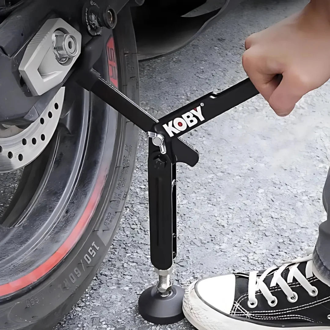 KOBRAUP® GATO CABALLETE PARA MOTOS EN ACERO CARBONADO