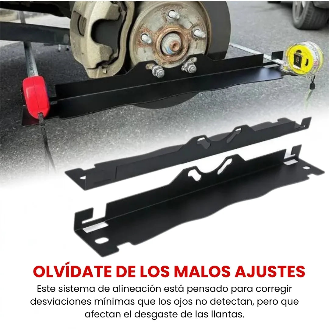 Kit por 2 BARRAS ALINEADORAS DE LLANTAS, TOE Y DIRECCION EN ACERO INOXIDABLE PARA AUTOS, SUV´S, CAMIONES
