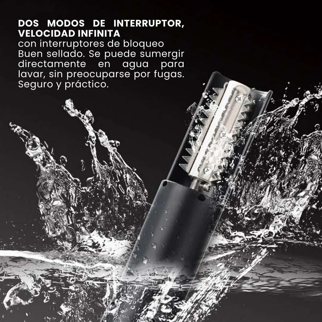 DesFish® Descamador de pescado eléctrico impermeable de acero inoxidable