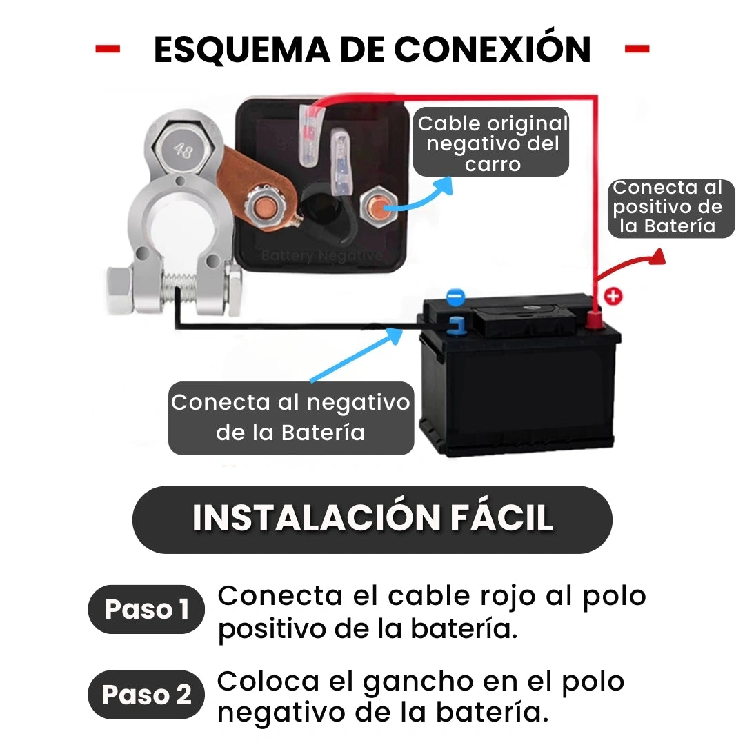 CORTAVOLT® RELÉ INTERRUPTOR PARA BATERIAS DE CARROS