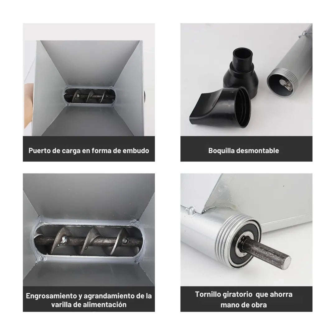 MORTEX® BOMBA MEZCLADORA DE CEMENTO Y CAL, RESANA ENCHAPE Y SELLADOR DE FISURAS CON MORTERO
