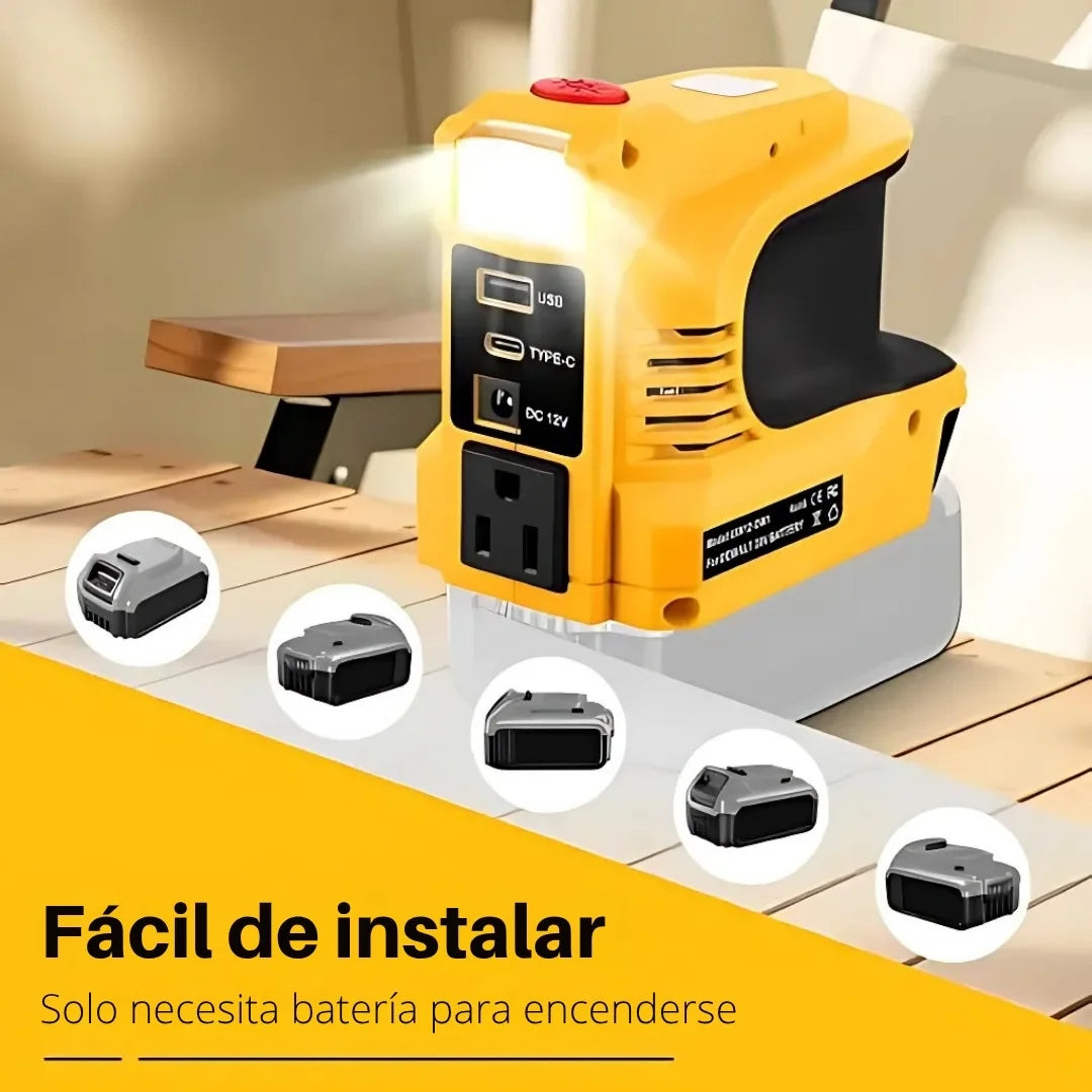 ENERBOX® IINVERSOR COMPACTO DE CC A CA: ADECUADO PARA AUTOS, AUTOCARAVANAS Y USO EN EXTERIORES