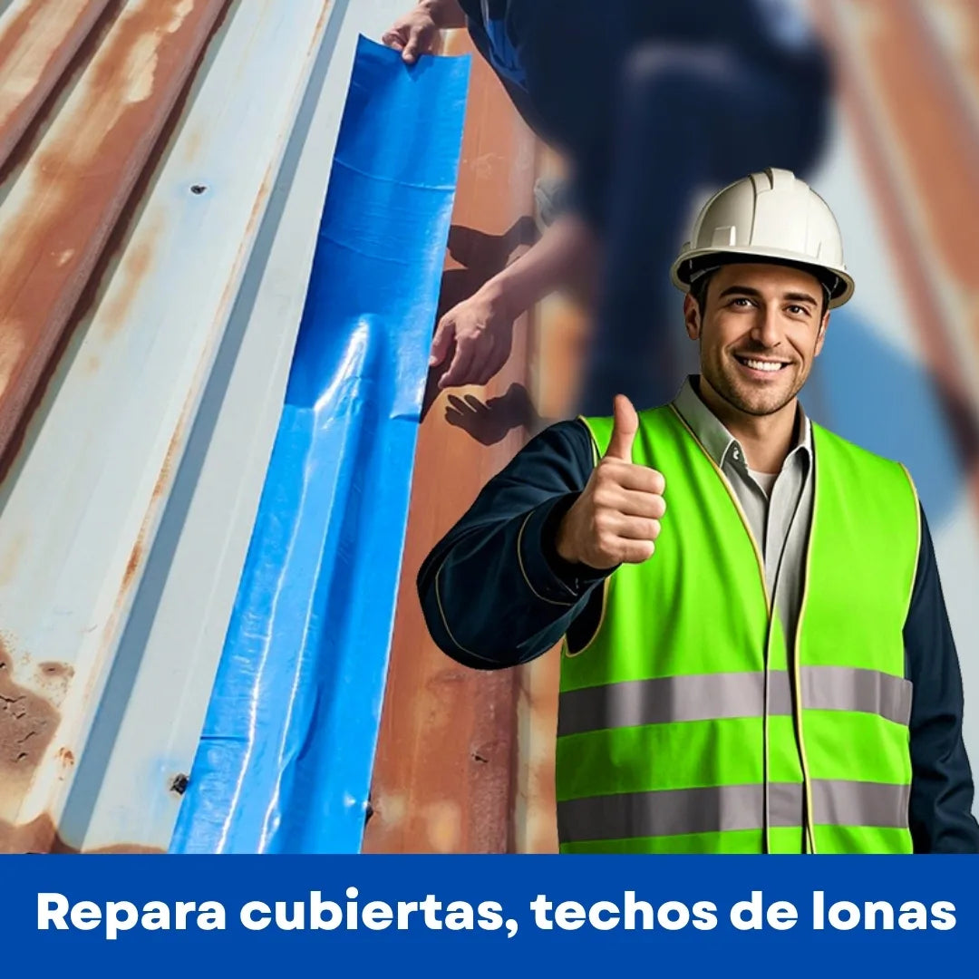 MAXISELLO®  CINTA INDUSTRIAL DE LONA PARA TERMOFUSIÓN, SELLA Y REPARA SUPERFICIES