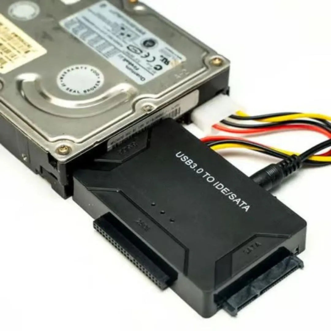 ULTRADRIVE® ADAPTADOR DE DISCO DURO USB 3,0 SATA- IDE CONVERTIDOR 2,5/3,5 IDE SATA HDD SSD - 12V 2A