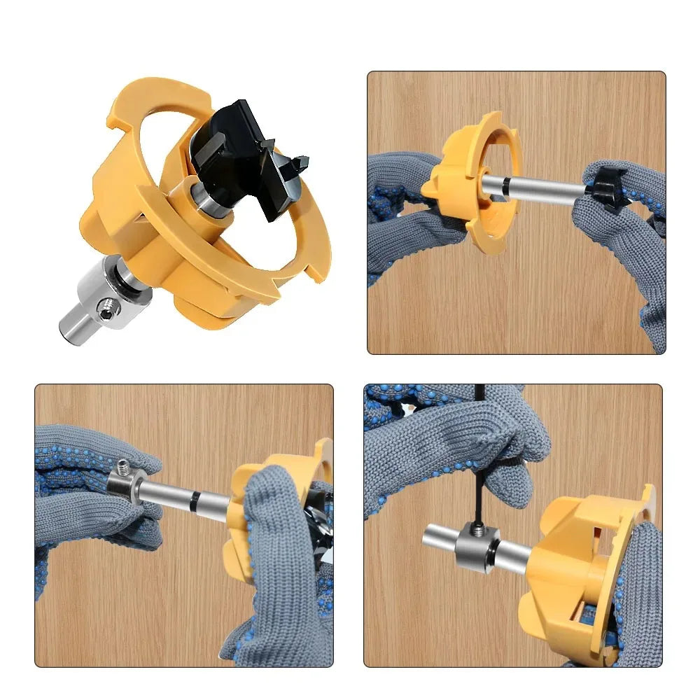 DRILLPRO® Plantilla de bisagra estilo copa oculta de 35MM para localizador de agujeros