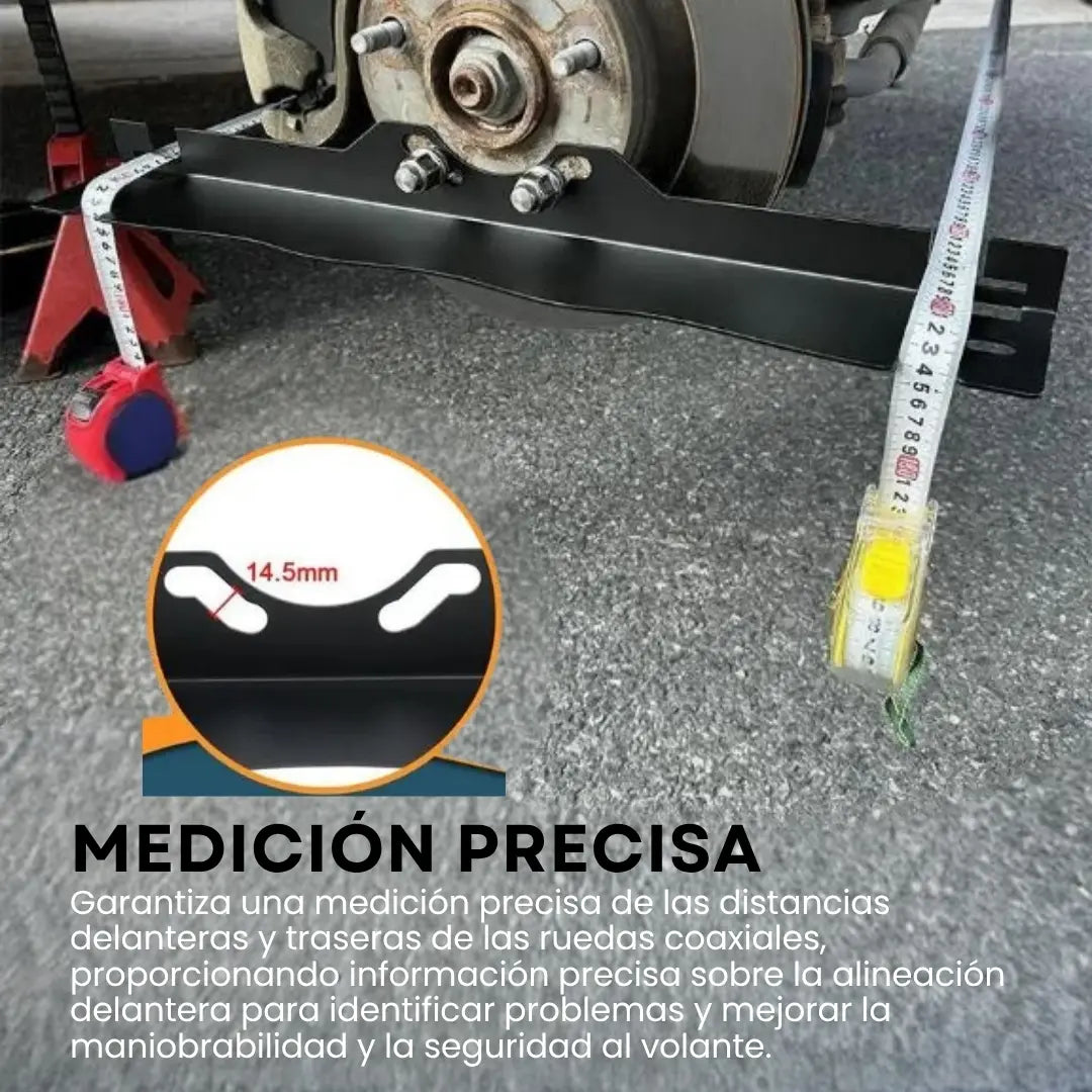 Kit por 2 BARRAS ALINEADORAS DE LLANTAS, TOE Y DIRECCION EN ACERO INOXIDABLE PARA AUTOS, SUV´S, CAMIONES