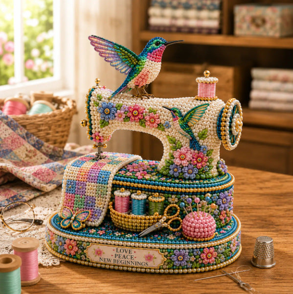Perlibrí® Kit de máquina de coser DIY "Colibrí de primavera"