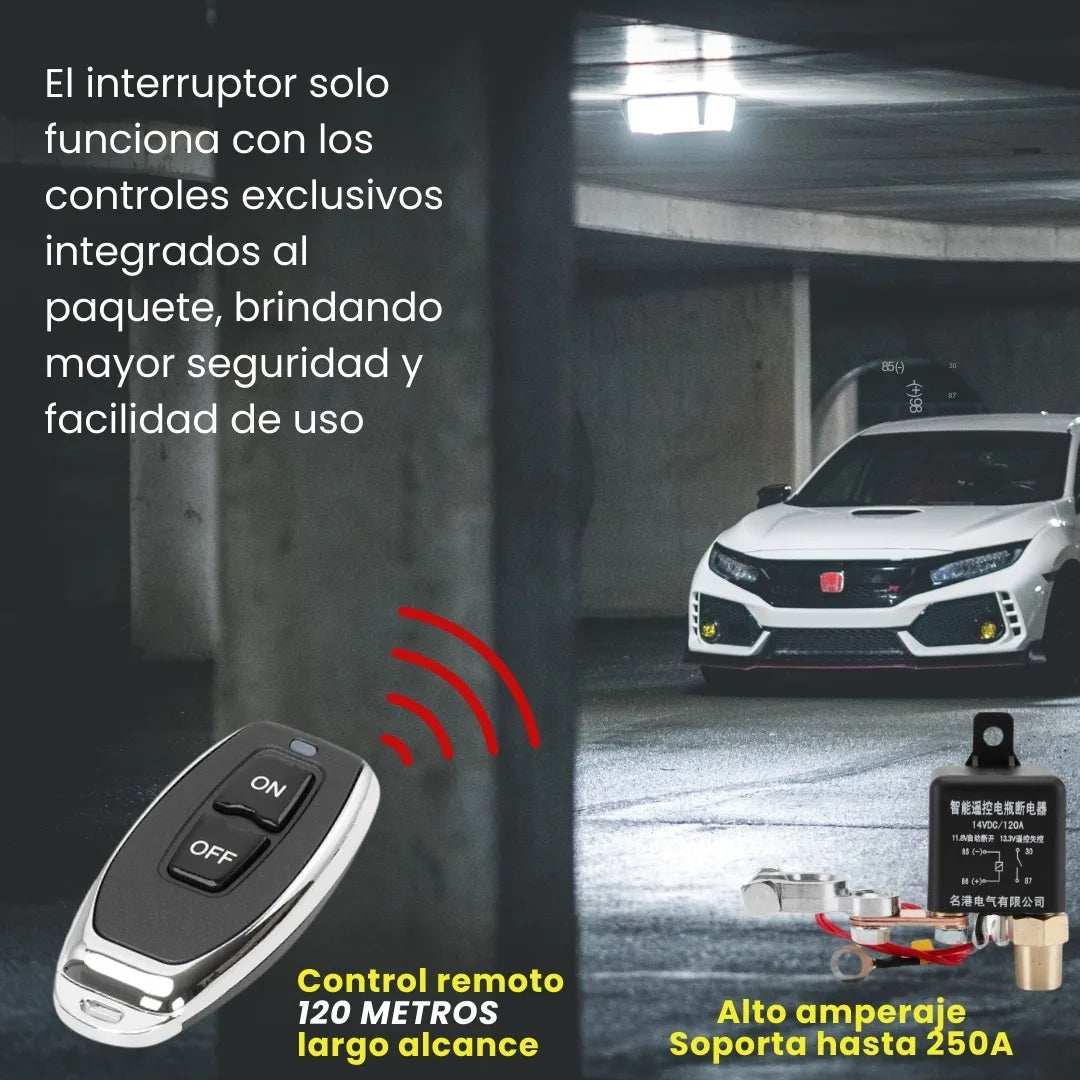 CORTAVOLT® RELÉ INTERRUPTOR PARA BATERIAS DE CARROS