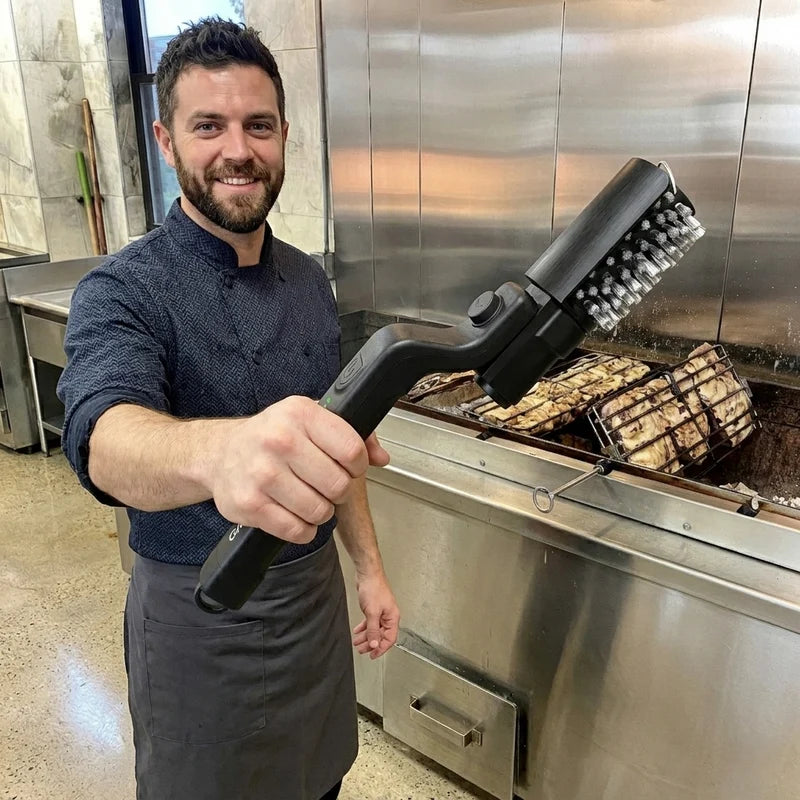 Brasix® cepillo eléctrico Limpiador De Parrilas Bbq