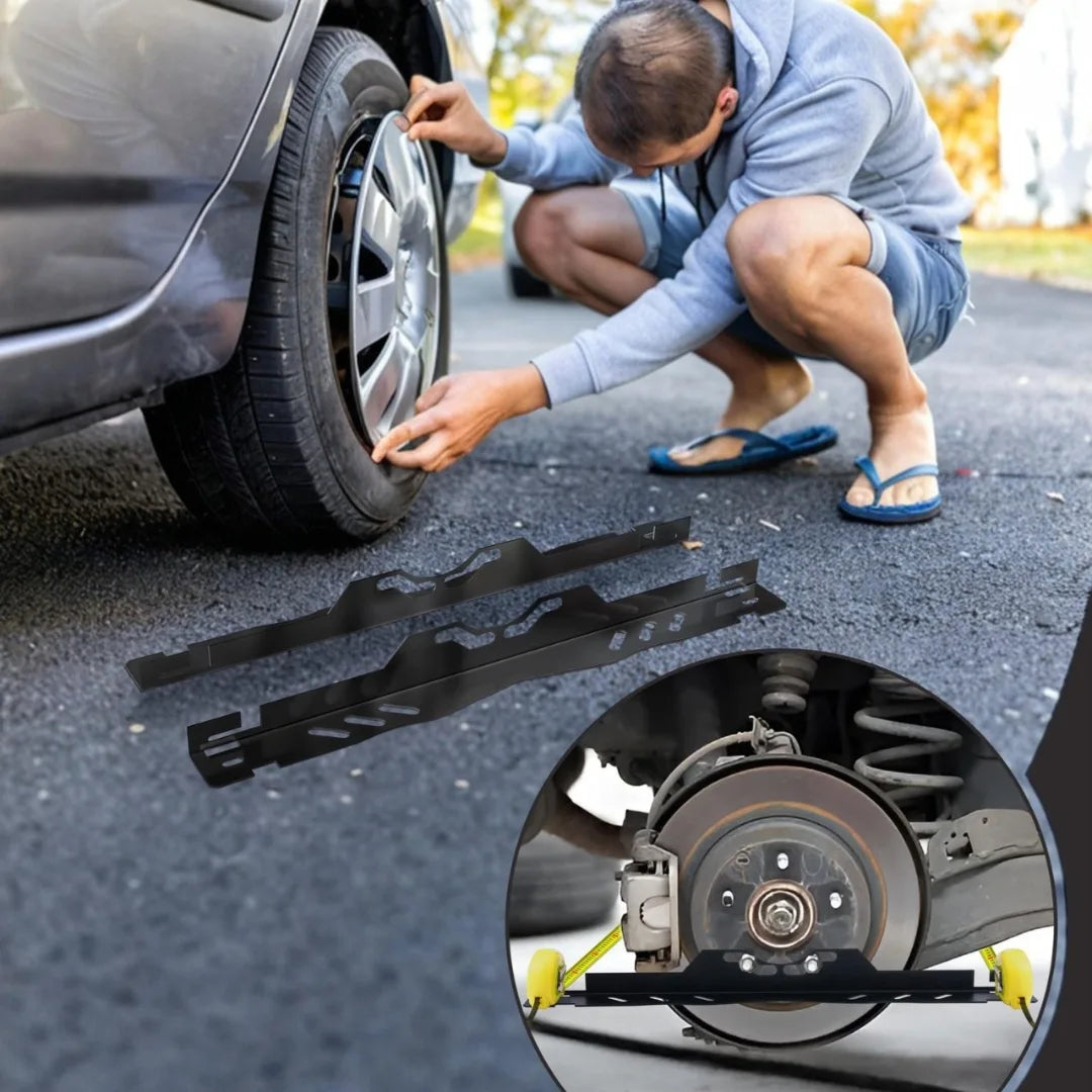 Kit por 2 BARRAS ALINEADORAS DE LLANTAS, TOE Y DIRECCION EN ACERO INOXIDABLE PARA AUTOS, SUV´S, CAMIONES