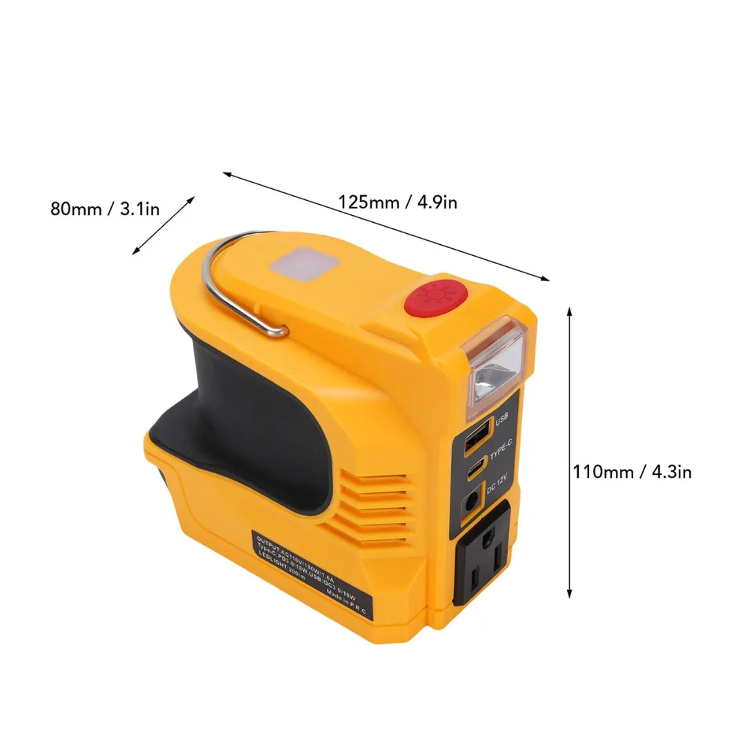 ENERBOX® IINVERSOR COMPACTO DE CC A CA: ADECUADO PARA AUTOS, AUTOCARAVANAS Y USO EN EXTERIORES