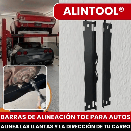 ALINTOOL® BARRAS ALINEADORAS DE LLANTAS, TOE Y DIRECCION EN ACERO INOXIDABLE PARA AUTOS, SUV´S, CAMIONES