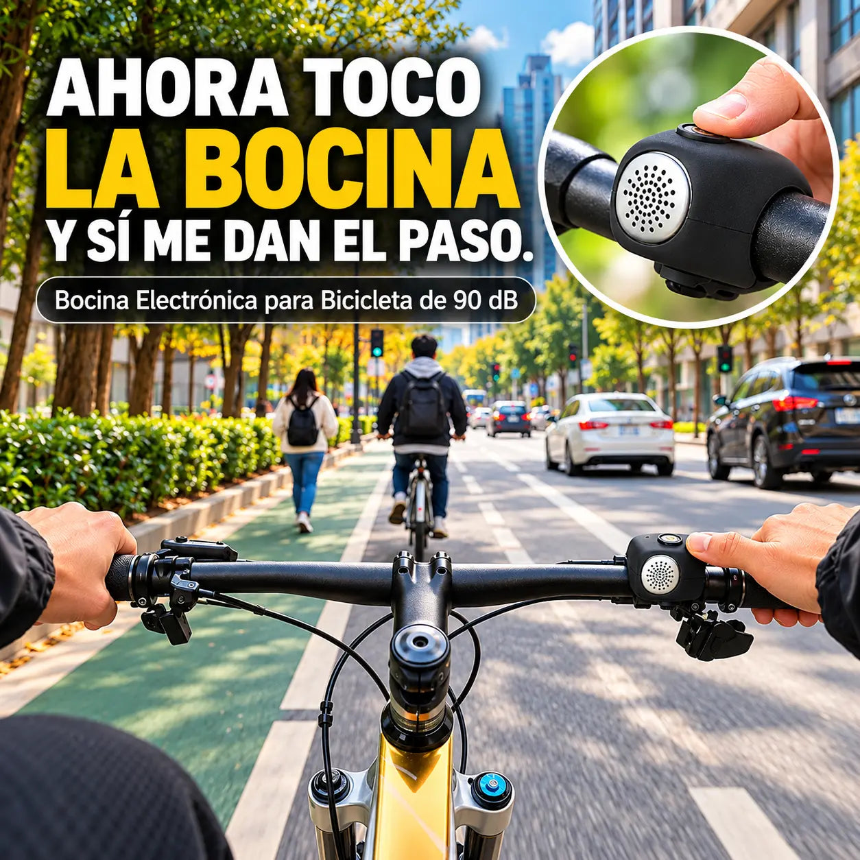 SONIX® Bocina Electrónica para Bicicleta de 90 dB