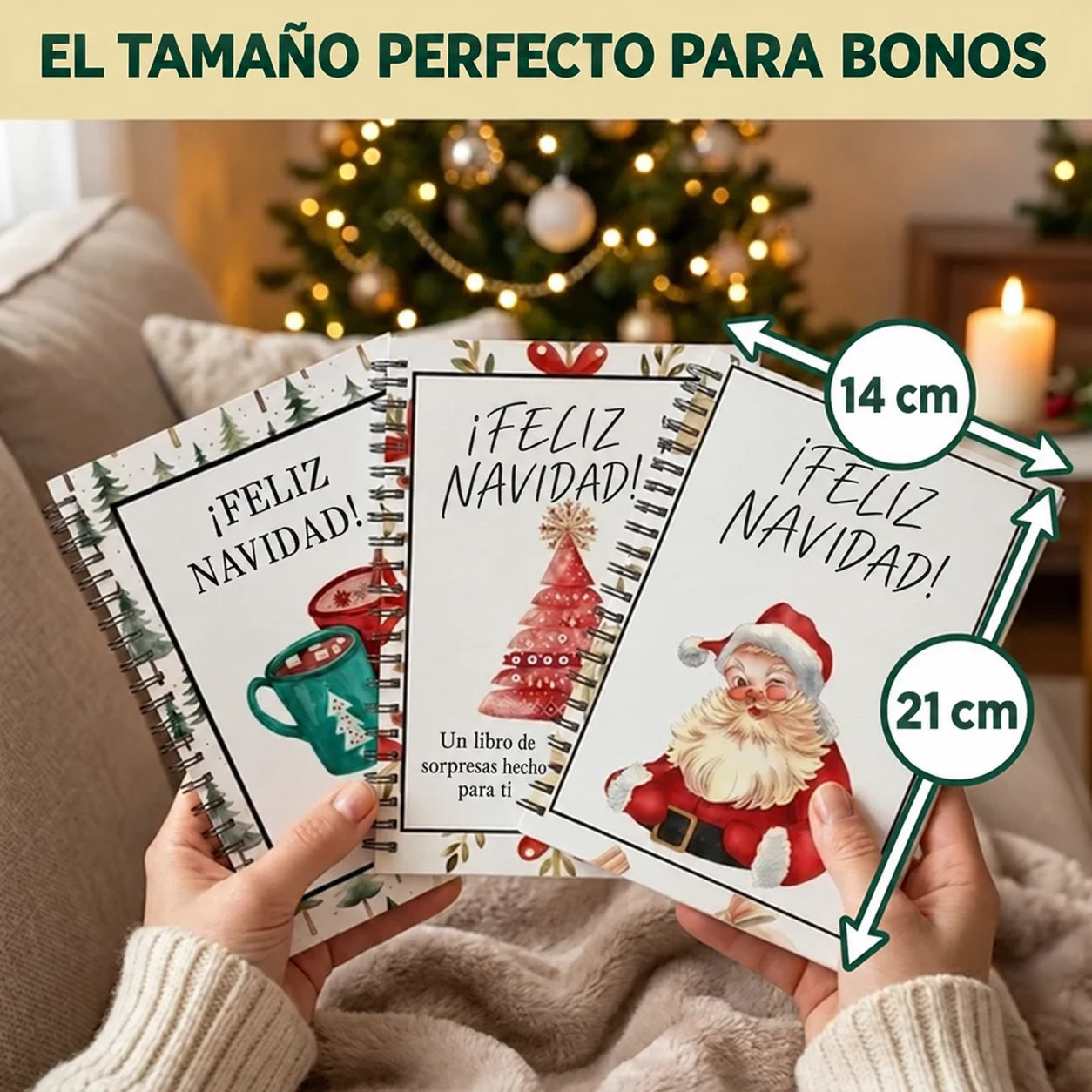 MAGINAV® | Libro Navideño para Regalar Plata y Sorpresas