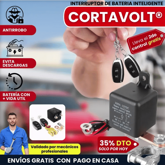CORTAVOLT® RELÉ INTERRUPTOR PARA BATERIAS DE CARROS