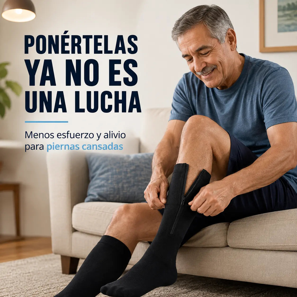 Circulex® Medias de Compresión con Cremallera para Piernas Cansadas | 15–20 mmHg