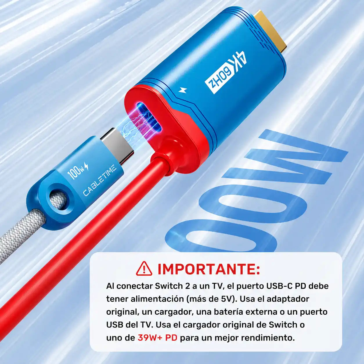Dockix® Cable adaptador USB-C a HDMI para Switch, Celular y Pc