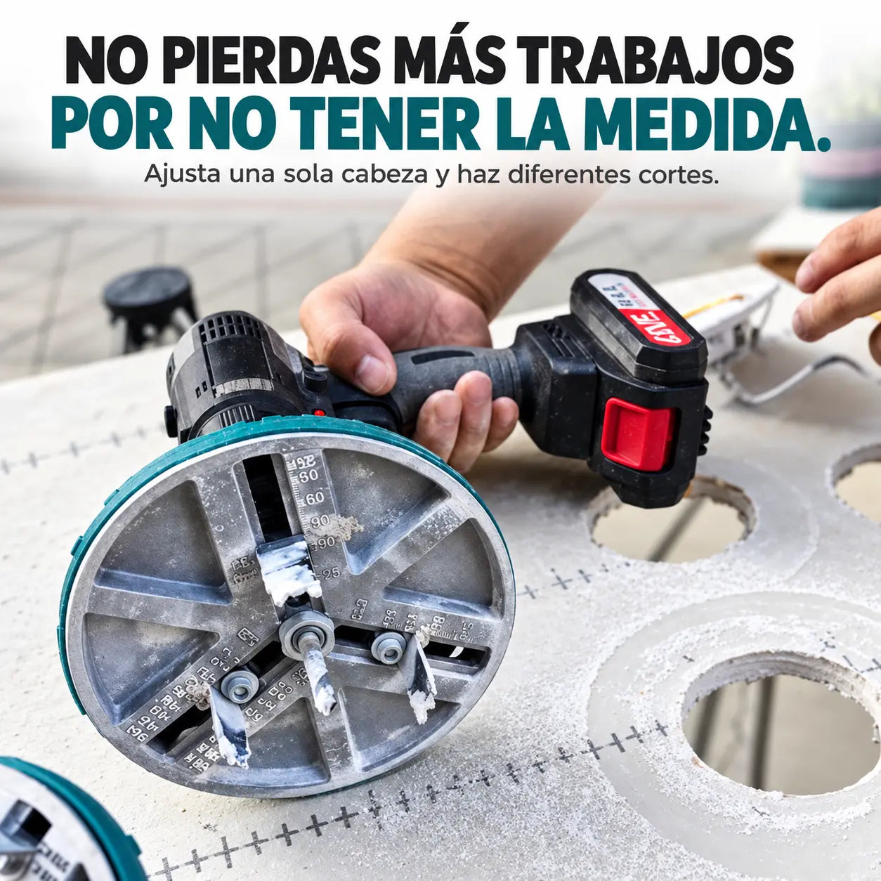 BROCAFLEX® | Sierra Copa Ajustable 45–130 mm para Taladro para corte Circular