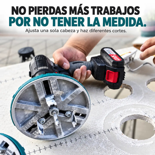BROCAFLEX® | Sierra Copa Ajustable 45–130 mm para Taladro para corte Circular