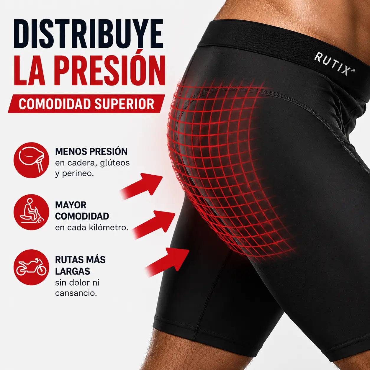 Rutix® – Short Acolchado para Motociclistas | Más Comodidad en Rutas Largas