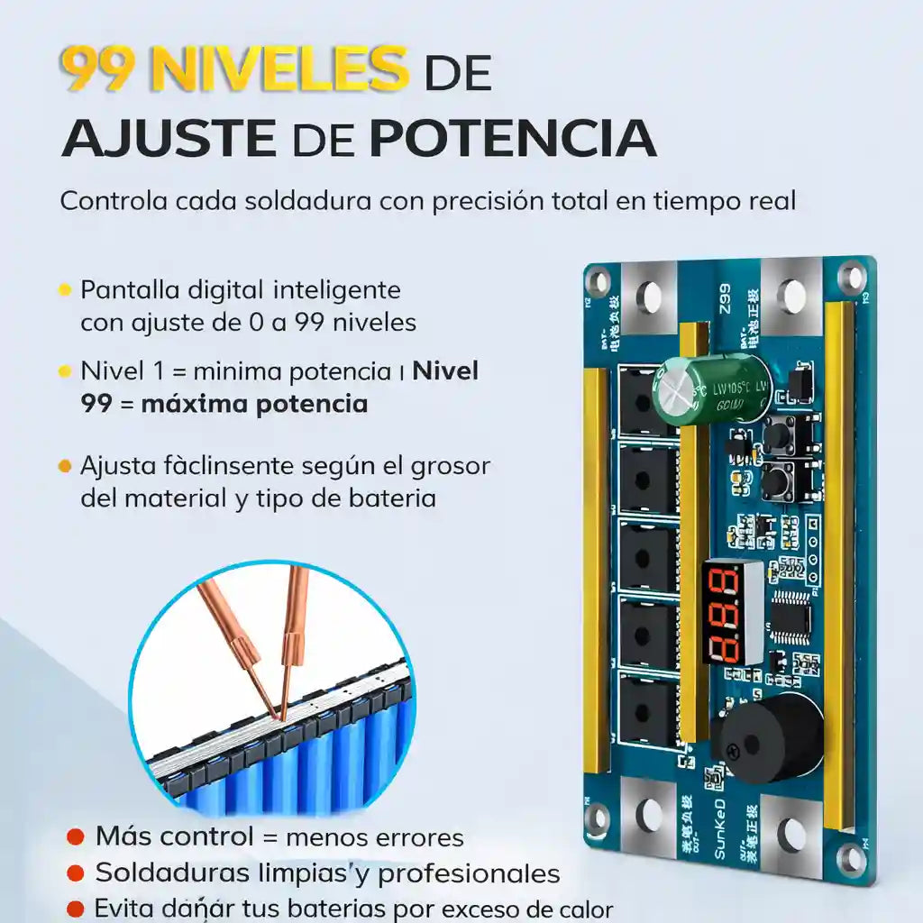 SpotZ99® Panel de control portátil para soldadura por puntos Z99 | Lápiz de soldadura incorporado