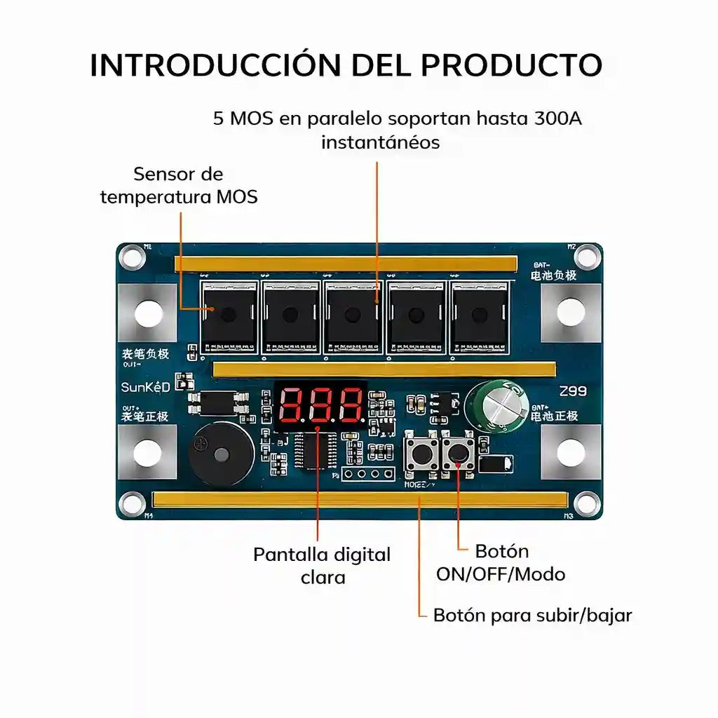 SpotZ99® Panel de control portátil para soldadura por puntos Z99 | Lápiz de soldadura incorporado