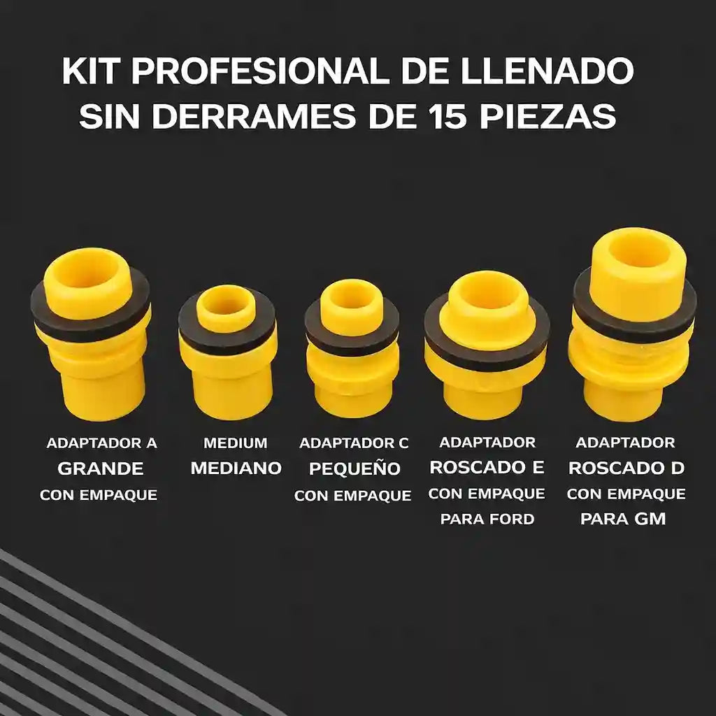 SEDYPRO® Embudo De Carro 15 Pzas Para Refrigerante