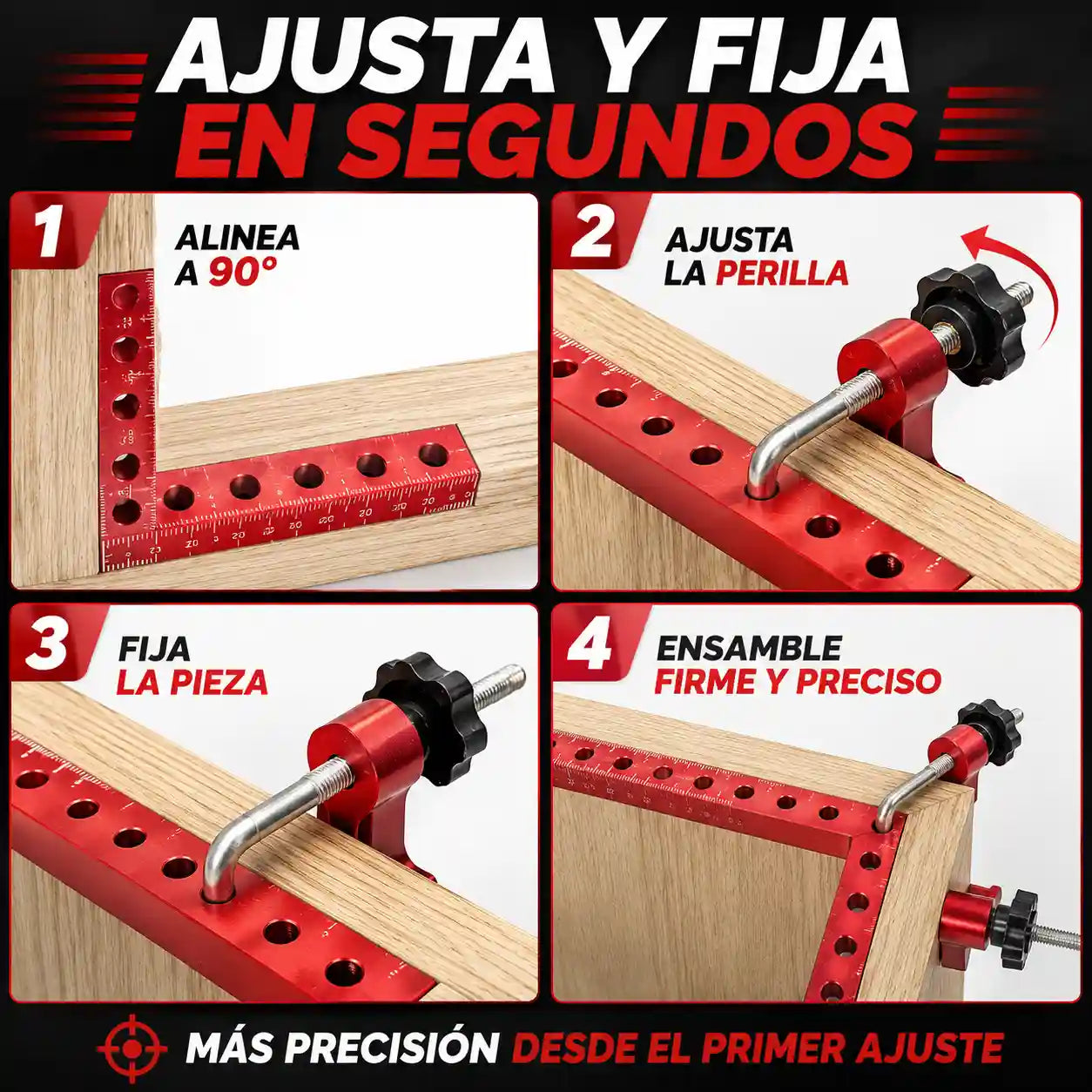 EscuadriX® Herramienta de Posicionamiento de Ángulo Recto