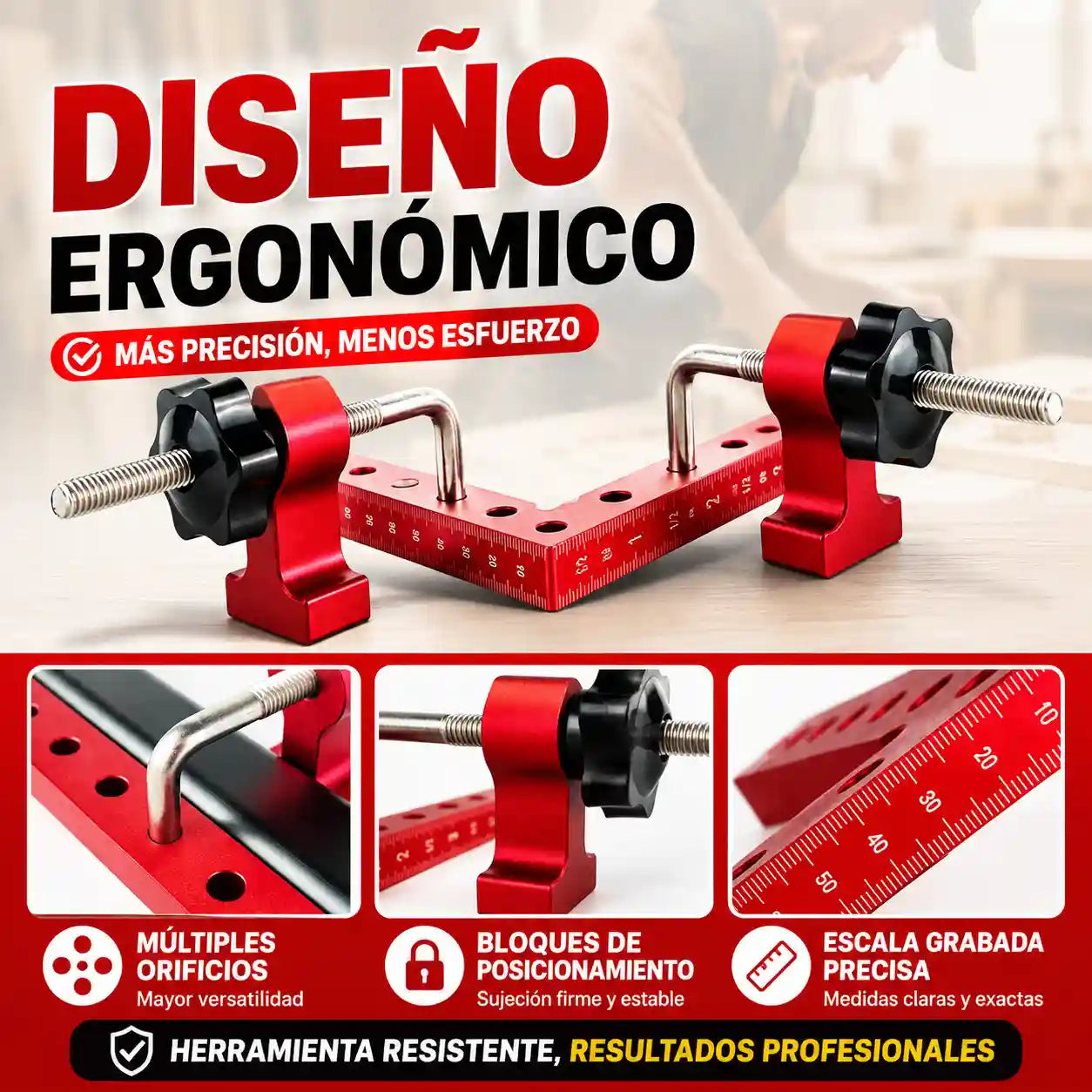 EscuadriX® Herramienta de Posicionamiento de Ángulo Recto
