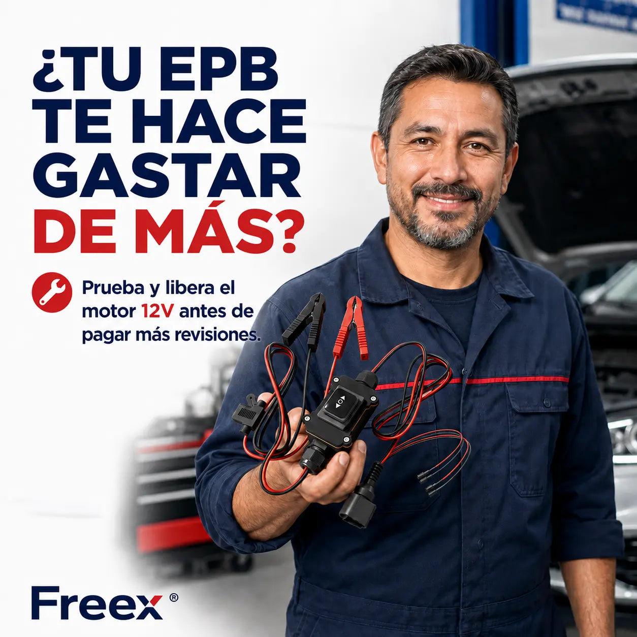 Freex® – Herramienta 12V para Liberar y Probar Frenos EPB