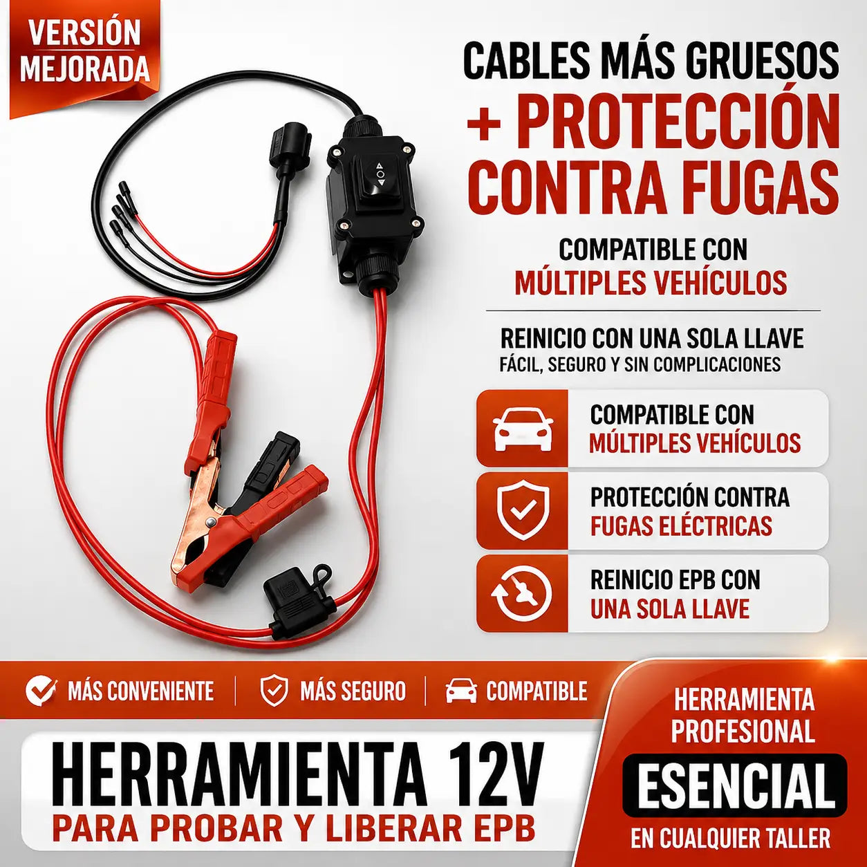 Freex® – Herramienta 12V para Liberar y Probar Frenos EPB
