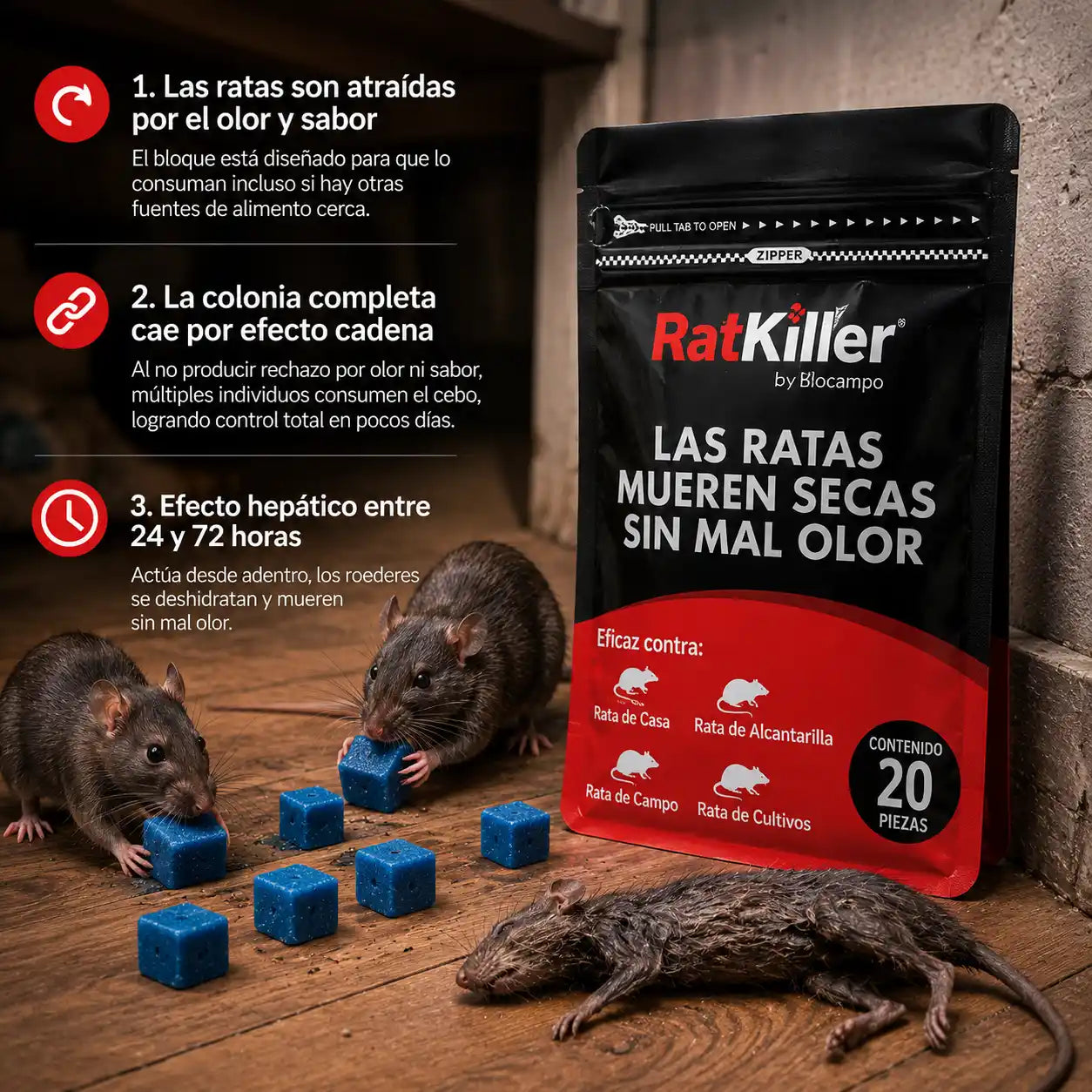 RatKiller® Cebo contra roedores
