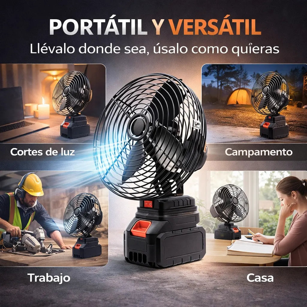 TurboAir® Ventilador Recargable a Batería 48V