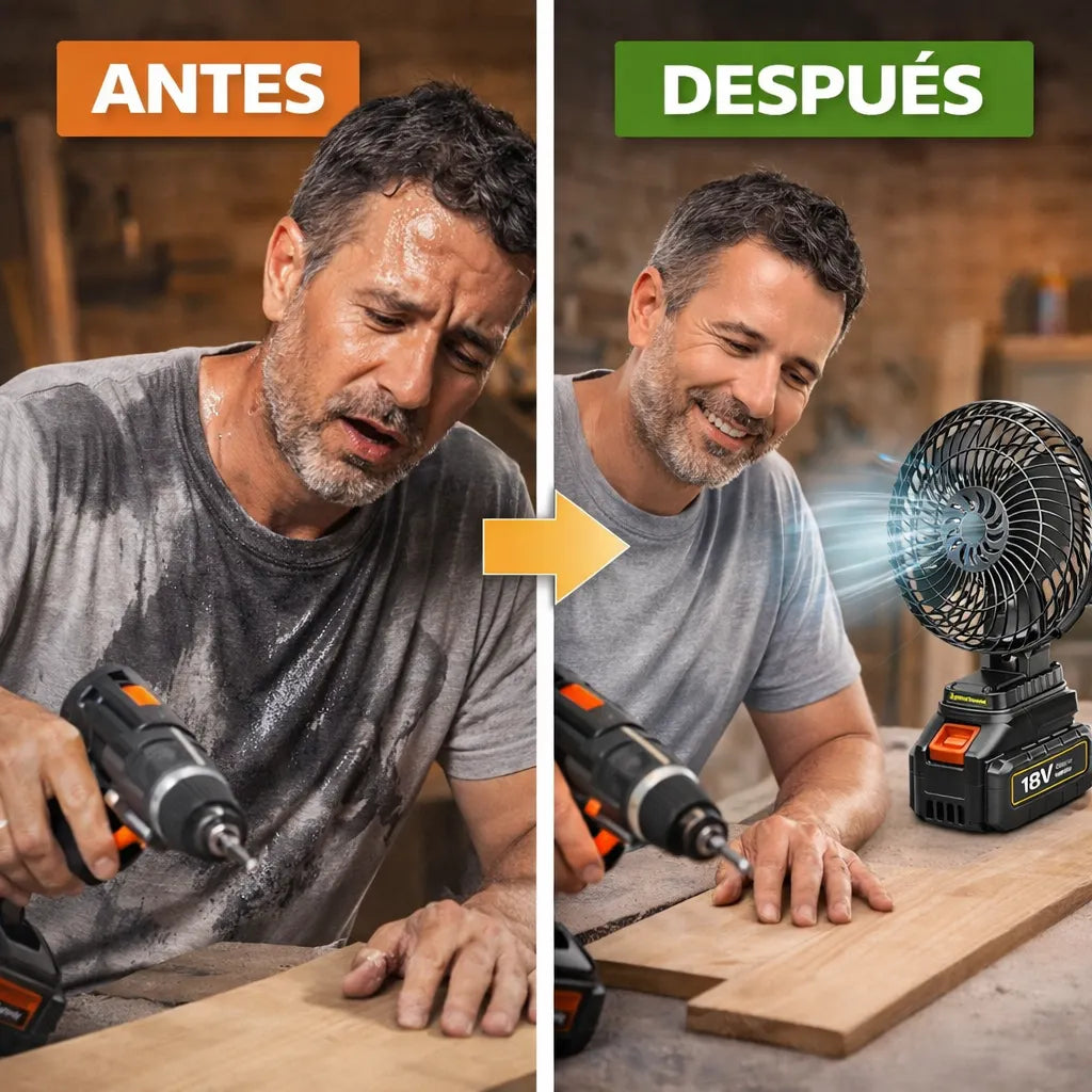 TurboAir® Ventilador Recargable a Batería 48V