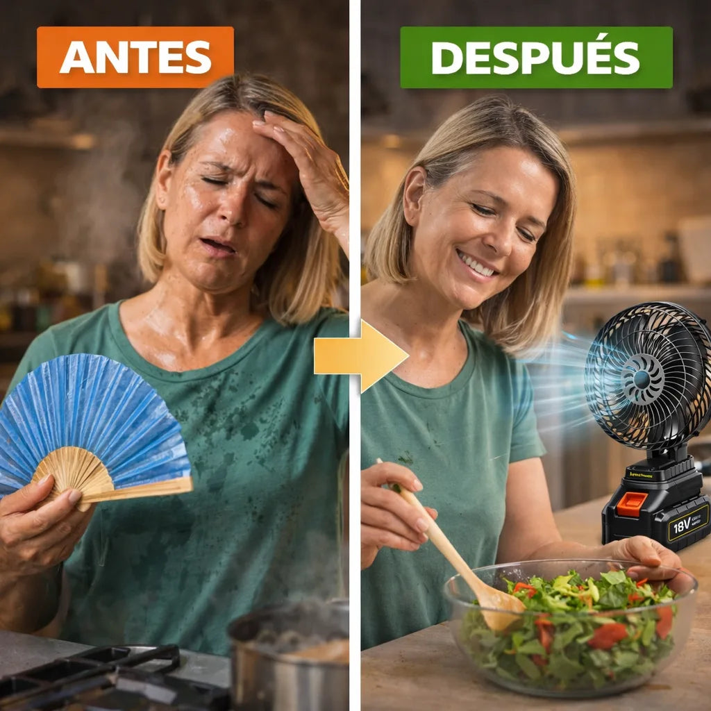 TurboAir® Ventilador Recargable a Batería 48V