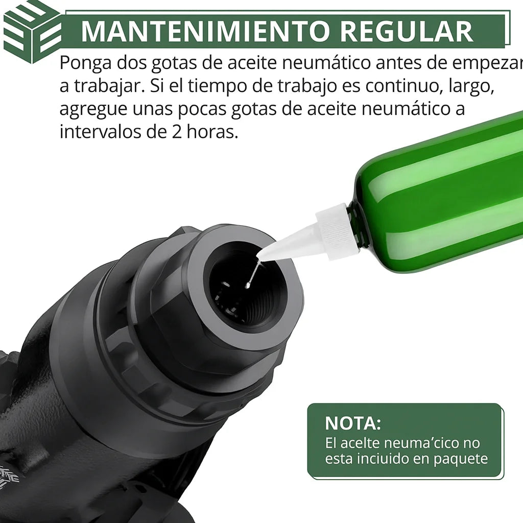 BISELAIR® Máquina Biseladora Neumática de mano 3000RPM Ajuste de 0- 2mm