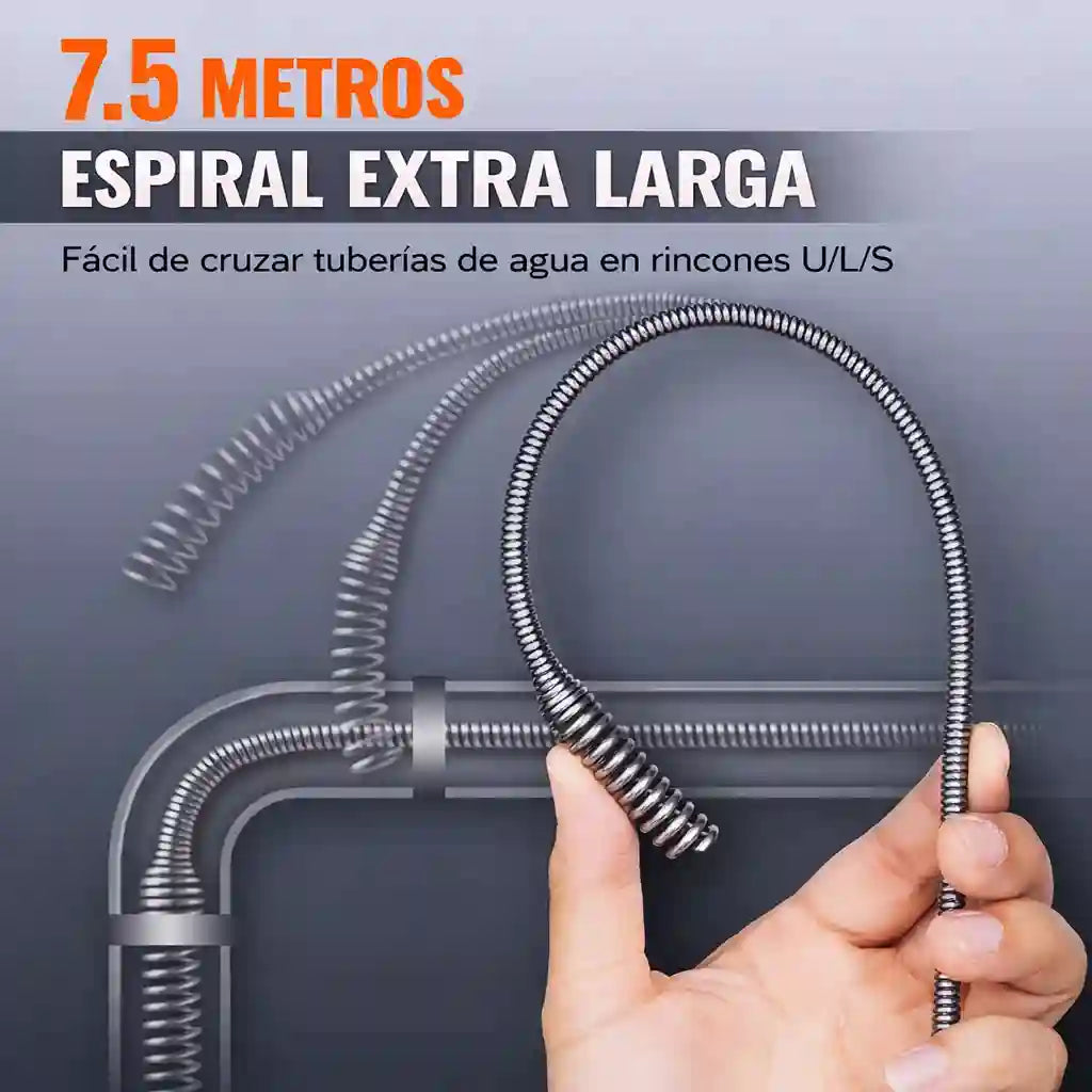 PluvDrill® Sonda Destapacanos De 7.6 Metros