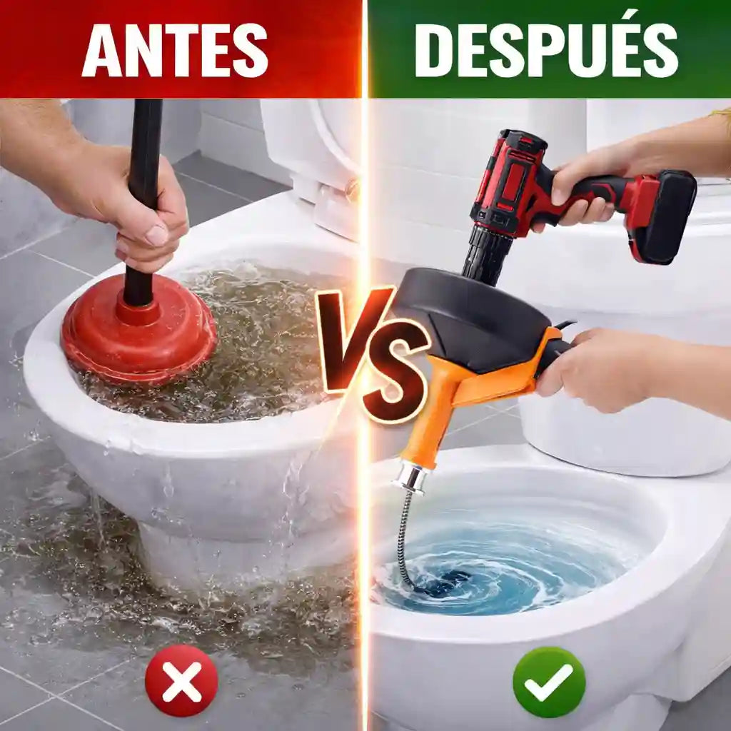 PluvDrill® Sonda Destapacanos De 7.6 Metros