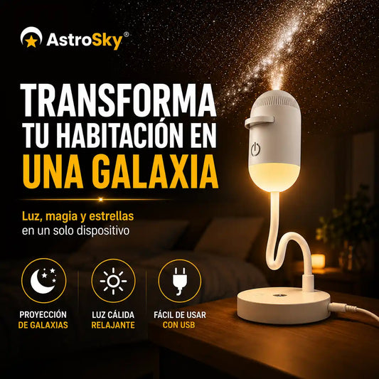 AstroSky® Lámpara proyectora USB de cielo estrellado / luz ambiental 2 en 1