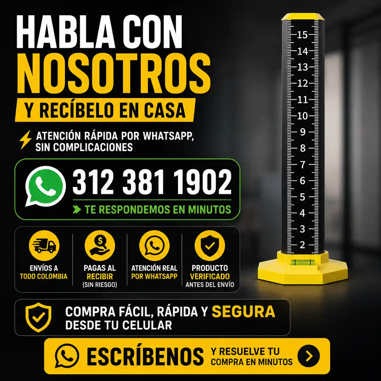 NIVELPRO® REGLA MAGNETICA PARA ALINEACION Y NIVELACIÓN DE PAREDES, CERAMICAS, PERFILES Y CIELOS RASOS
