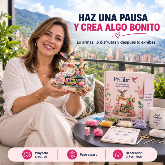Perlibrí® Kit de máquina de coser DIY "Colibrí de primavera"